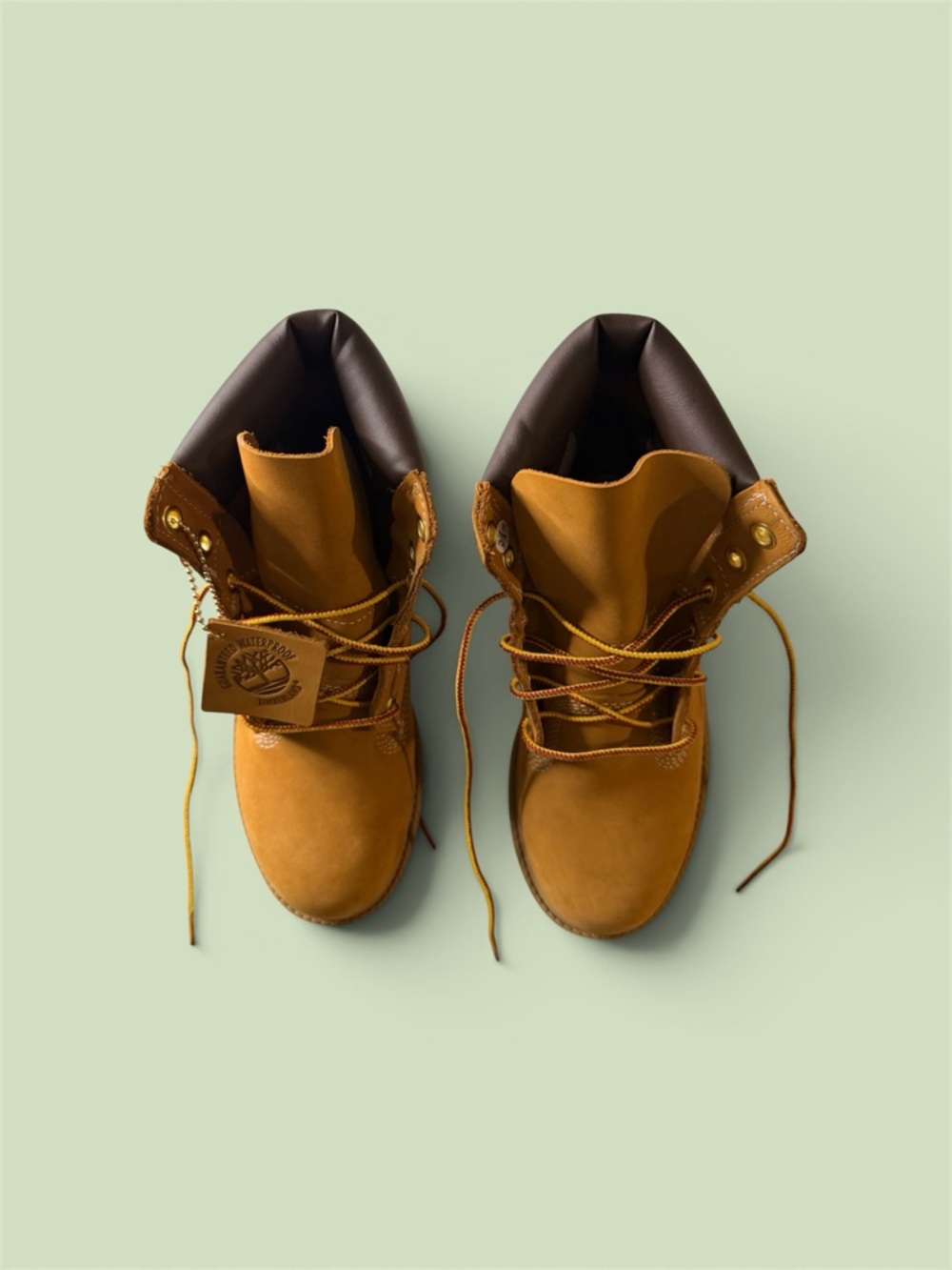 Timberland Women’s Waterville 6 Inch Waterproof Wheat Boots, size 5